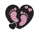 Baby Heart Girl- Embroidery Design - FineryEmbroidery
